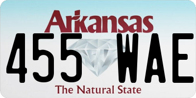 AR license plate 455WAE