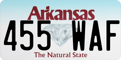 AR license plate 455WAF