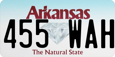 AR license plate 455WAH