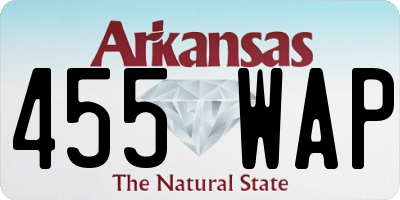 AR license plate 455WAP