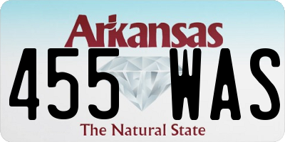 AR license plate 455WAS