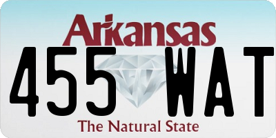 AR license plate 455WAT