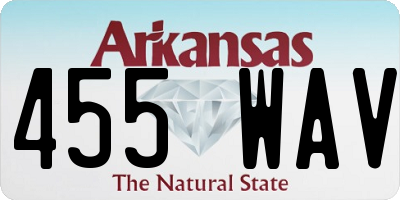 AR license plate 455WAV