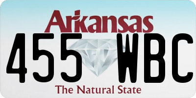 AR license plate 455WBC