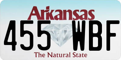 AR license plate 455WBF