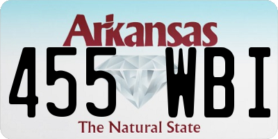 AR license plate 455WBI