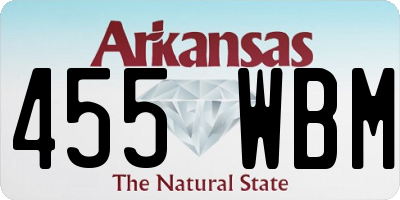 AR license plate 455WBM