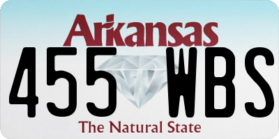 AR license plate 455WBS