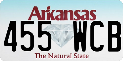 AR license plate 455WCB