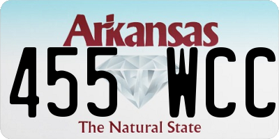AR license plate 455WCC