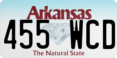 AR license plate 455WCD