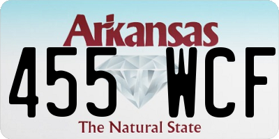 AR license plate 455WCF