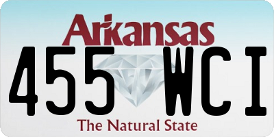 AR license plate 455WCI