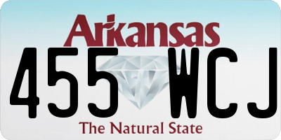 AR license plate 455WCJ