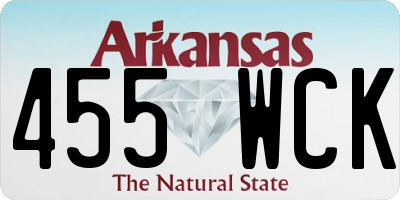 AR license plate 455WCK