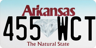AR license plate 455WCT