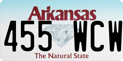 AR license plate 455WCW