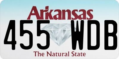 AR license plate 455WDB