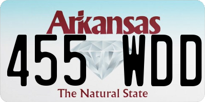 AR license plate 455WDD