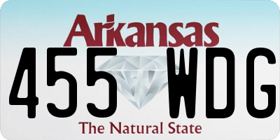 AR license plate 455WDG