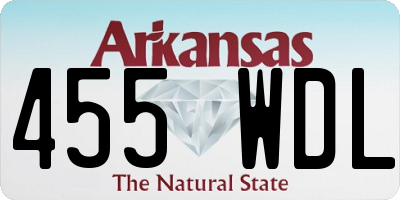 AR license plate 455WDL