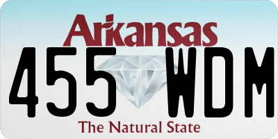 AR license plate 455WDM