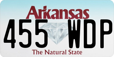 AR license plate 455WDP
