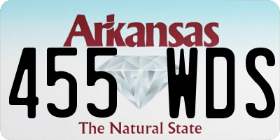 AR license plate 455WDS