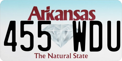 AR license plate 455WDU