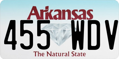 AR license plate 455WDV