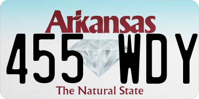 AR license plate 455WDY