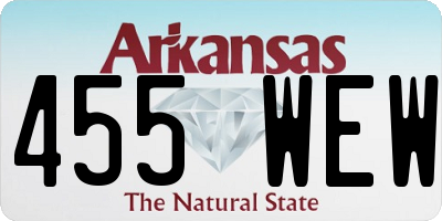 AR license plate 455WEW
