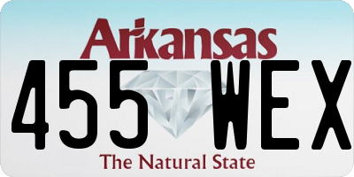 AR license plate 455WEX
