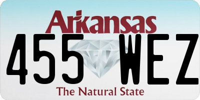 AR license plate 455WEZ