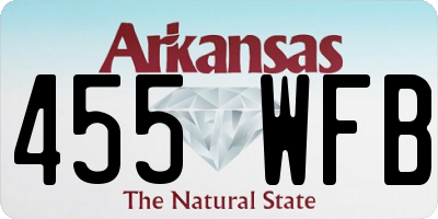 AR license plate 455WFB