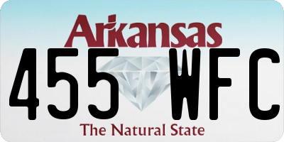 AR license plate 455WFC