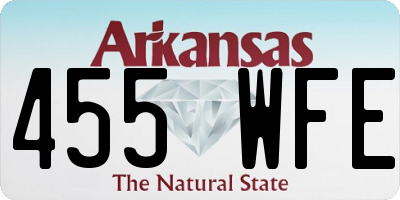 AR license plate 455WFE