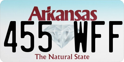 AR license plate 455WFF