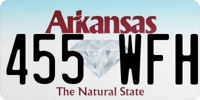 AR license plate 455WFH