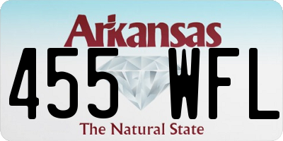 AR license plate 455WFL