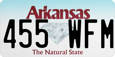 AR license plate 455WFM