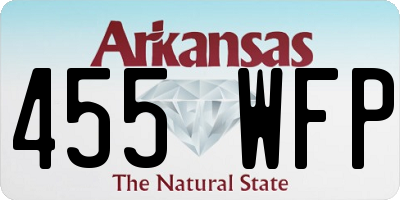 AR license plate 455WFP