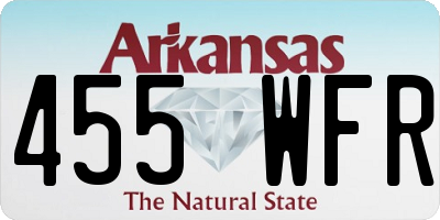 AR license plate 455WFR