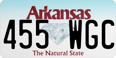 AR license plate 455WGC