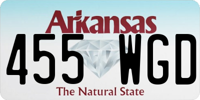 AR license plate 455WGD
