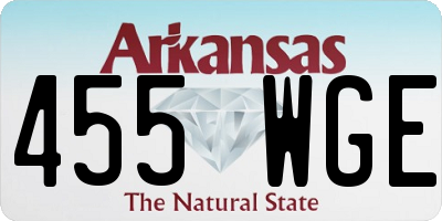 AR license plate 455WGE