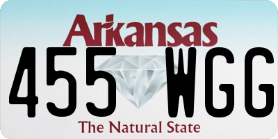 AR license plate 455WGG