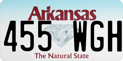 AR license plate 455WGH