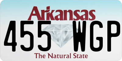 AR license plate 455WGP