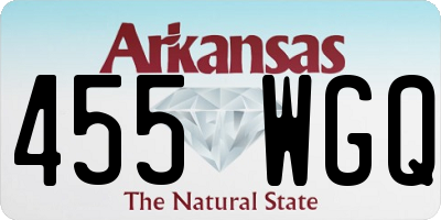 AR license plate 455WGQ